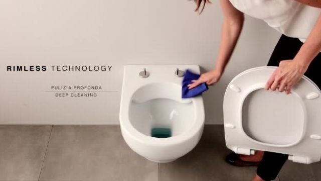 توالت فرنگی وال هنگ ریملس المپیا ایتالیا - طراحی و زیبایی را ببینید و لذت ببرید