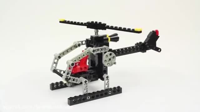آموزش لگو بازی - لگو تکنیک - ساخت یک هلیکوپتر قدیمی
