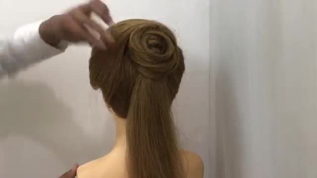 آموزش مدل شینیون جدید - یک مدل مو بسیار ساده و زیبا برای موهای بلند