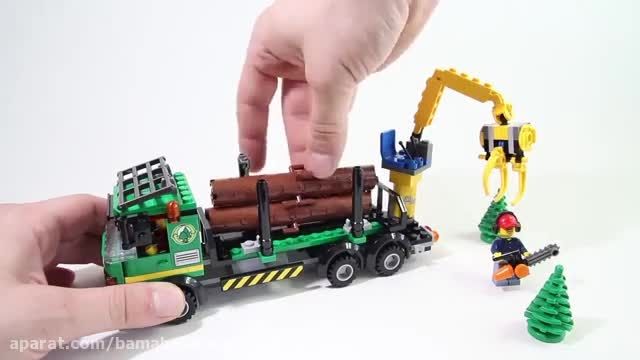 آموزش لگو بازی -لگو بازی - ساخت یک کامیون بزرگ حمل چوب