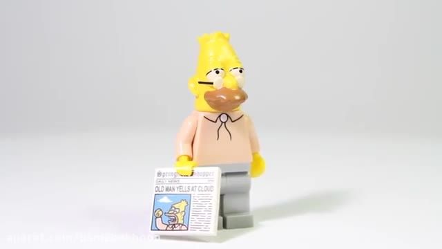 آموزش لگو بازی -لگو سیمپسون ها (LEGO Simpsons) - لگوی مینی کاراکتر (Abe)