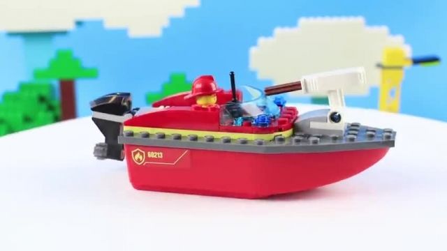 آموزش لگو اسباب بازی (LEGO CITY 60213 Dock Side Fire)