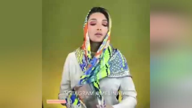 آموزش بستن شال و روسری - گره روسری مجلسی