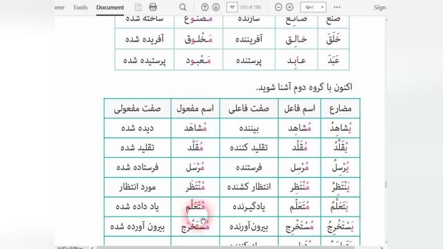 آموزش عربی دهم قوائد درس 8