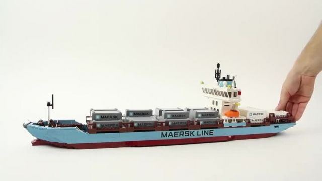 آموزش اسباب بازی های ساختنی لگو (Lego Creator 10155 Maersk Line Container Ship)