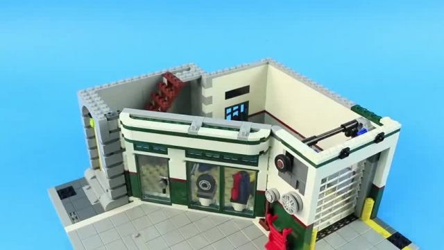آموزش لگو اسباب بازی (LEGO CREATOR 10264 Corner Garage Fast Speed Build)