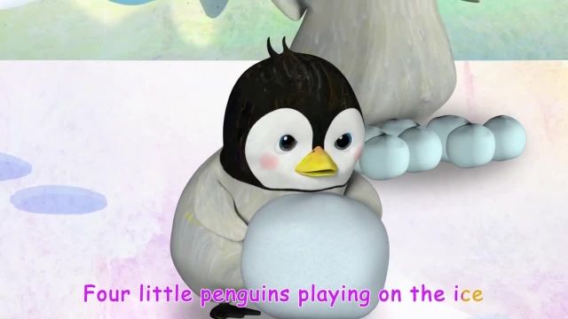 ترانه های کودکانه انگلیسی - پنج پنگوئن کوچک پریدن بر روی تخت