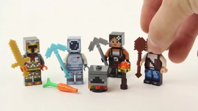 آموزش بازی با اسباب بازی های لگو (Lego Minecraft 853610 Skin Pack)