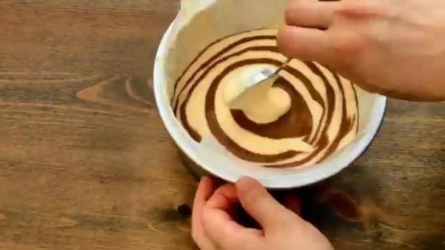 آموزش آشپزی - طرز تهیه کیک زبرا در چند دقیقه