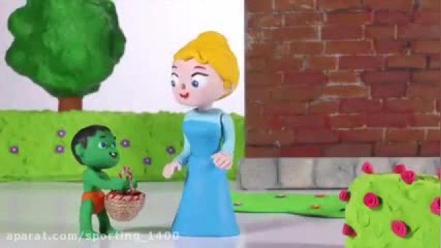 انیمیشن کودک السا و آنا - السا و بازی با لگو