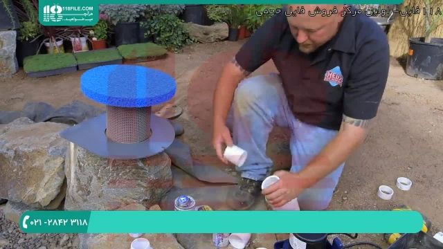 آموزش ساخت آبنما ساده و سنگی حیاط