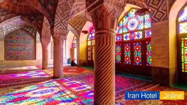 نمایی زیبا از مسجد نصیرالملک شیراز