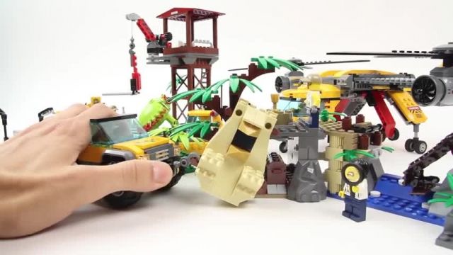 آموزش بازی با اسباب بازی های لگو (Lego City 60162 Jungle Air Drop Helicopter)
