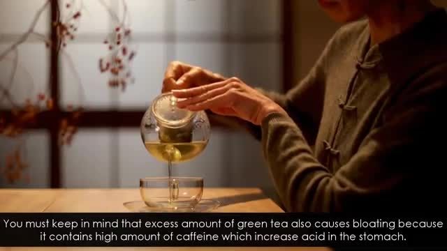 معرفی نکات کلیدی سلامت - چای سبز برای نفخ شکم و روش استفاده از ان