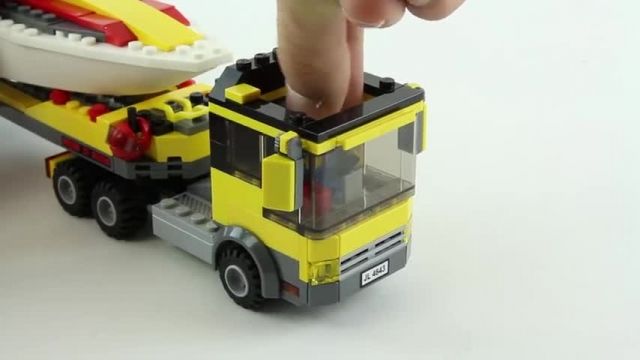 آموزش ساخت و ساز با لگو (Lego City 4643 Power Boat Transporter)