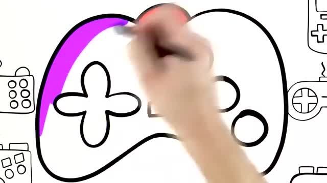 فیلم آموزش نقاشی سه بعدی با مداد - اموزش نقاشی و کشیدن گیم پد برای کودکان