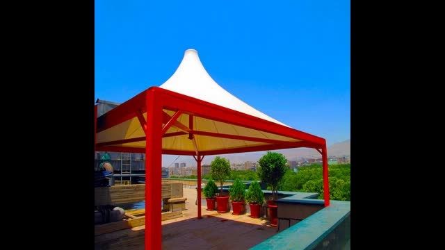 ساخت سقف کافی شاپ | سایبان رستوران | پوشش متحرک رستوران | سایه بان متحرک رستوران