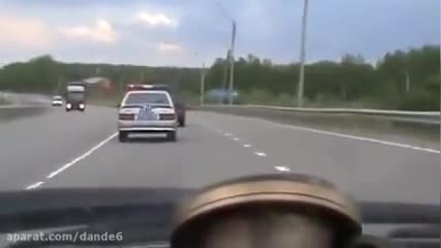 تعقیب و گریز عجیب پلیس در روسیه!