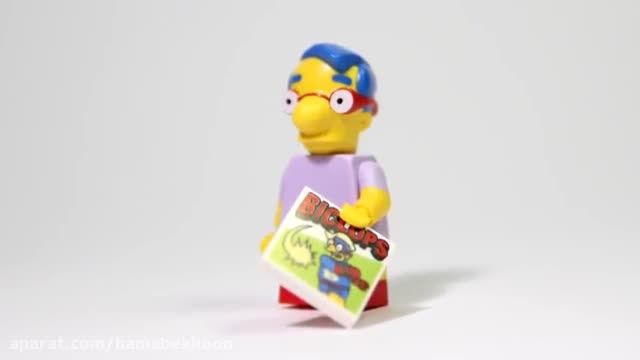 آموزش لگو بازی -لگو سیمپسون ها - لگوی مینی کاراکتر میل هاوس (Milhouse)