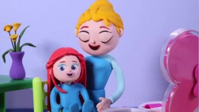 انیمیشن کودک السا و آنا - تولد با تم دایناسور