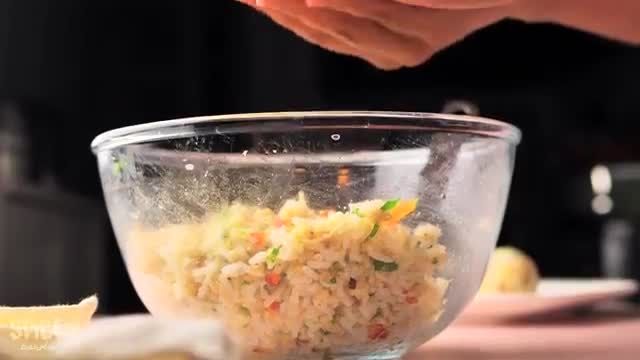 دستورالعمل توپ برنجی با استفاده از برنج باقیمانده