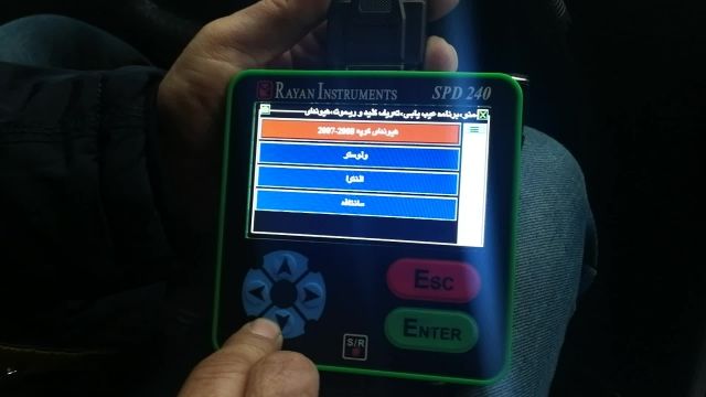  تعریف کلید و ریموت خودروی سوناتا YF با دستگاه SPD240