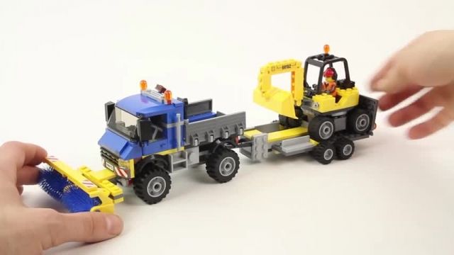 آموزش اسباب بازی های لگو (Lego City 60152 Sweeper Excavator)