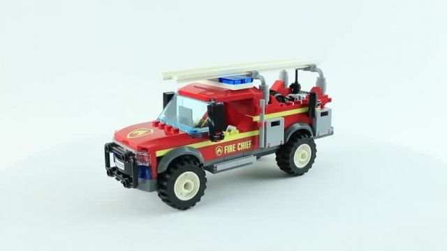 آموزش لگو اسباب بازی (LEGO CITY 60231 Fire Chief Response Truck)