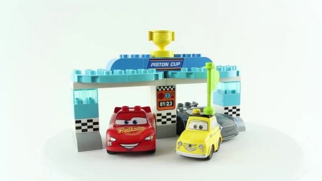 آموزش ساخت و ساز با لگو (Lego Duplo 10857 Piston Cup Race)