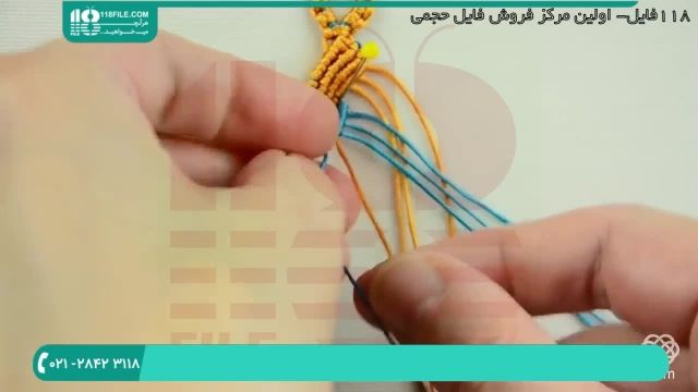 آموزش ساخت دستبند و آشنایی با گره های مکرومه بافی 