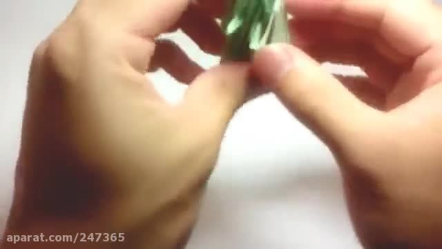 آموزش کاردستی اوریگامی طوطی سه بعدی 
