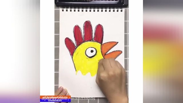 آموزش نقاشی دست به کودکان بسیار ساده