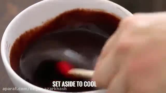 آموزش ویدیویی روش تهیه کیک پوند شکلاتی