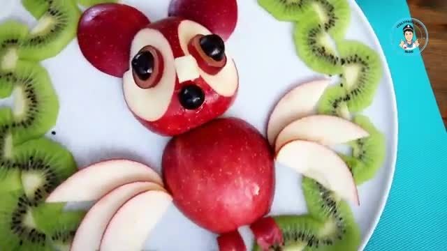 ویدیو آموزشی ترفندهای طراحی و میوه آرایی با سیب قرمز را در چند دقیقه ببینید