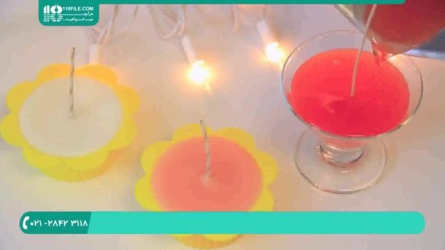 آموزش شمع سازی به طرح کاپ کیک برای تولد