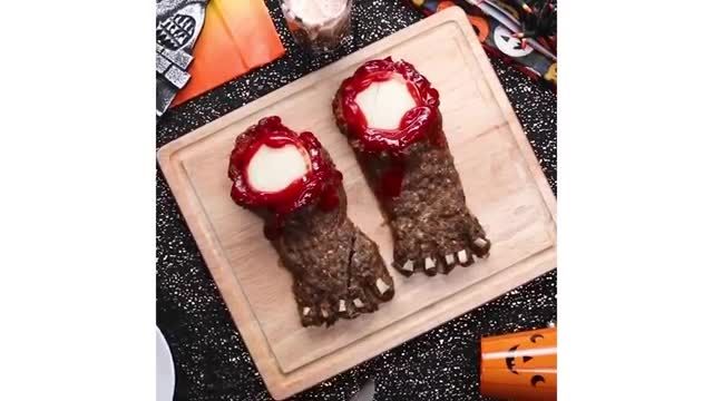 ویدیو آموزشی نحوه ساخت چند مدل غذا با دیزاین هالووین را در چند دقیقه ببینید