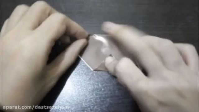 ویدیو آموزش اوریگامی صورت سگ با کاغذ رنگی 