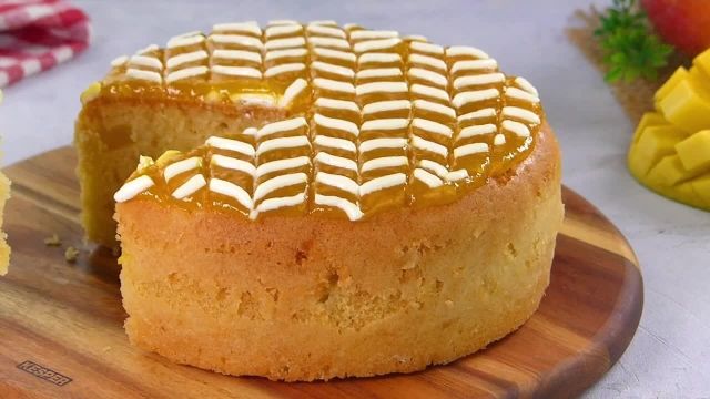 آموزش ویدیویی روش درست کردن کیک انبه اسفنجی