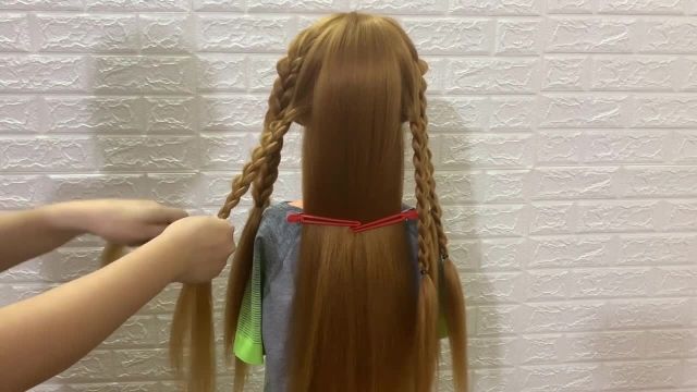 ویدیو آموزشی جدید قدم به قدم چند سبک از هیر استایل به صورت بافت مو دخترانه 