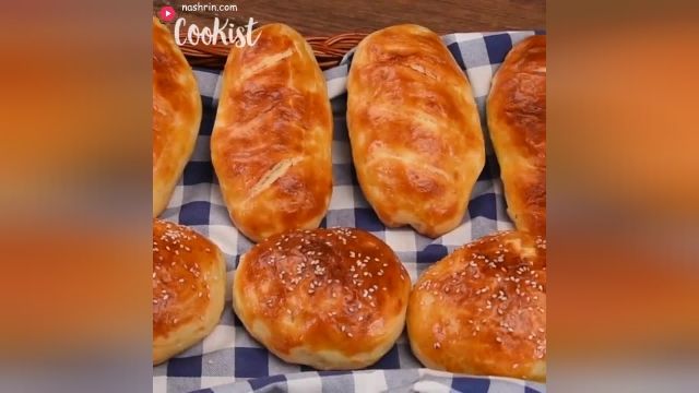 آموزش ویدیویی روش پخت نان سیر