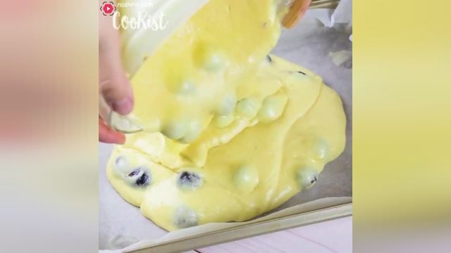 آموزش ویدیویی روش پخت کیک کاسترد گیلاس