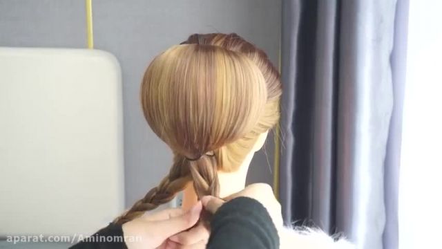 ویدیو آموزشی جدید مرحله به مرحله شنیون کردن مو 