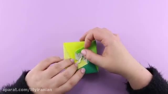 ویدیو آموزشی اوریگامی جعبه کادو های جذاب 