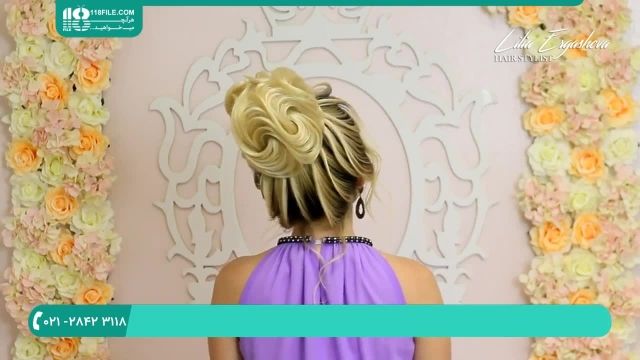 آموزش شنیون برای درست کردن موی عروس