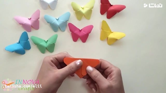 آموزش تصویری ساخت اوریگامی پروانه مرحله به مرحله و آسان