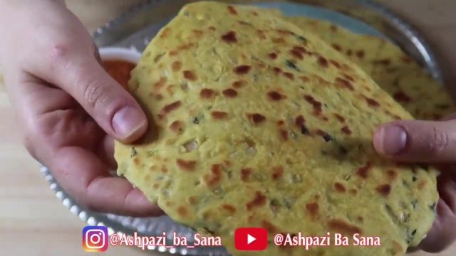 دستور پخت نان آرد نخود خانگی و محلی 