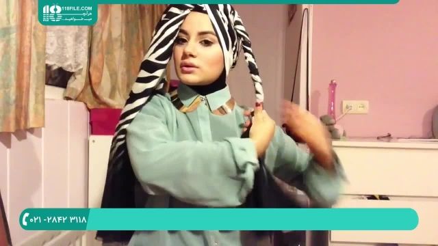 ویدئو آموزش بستن شال و روسری به سبک عمامه