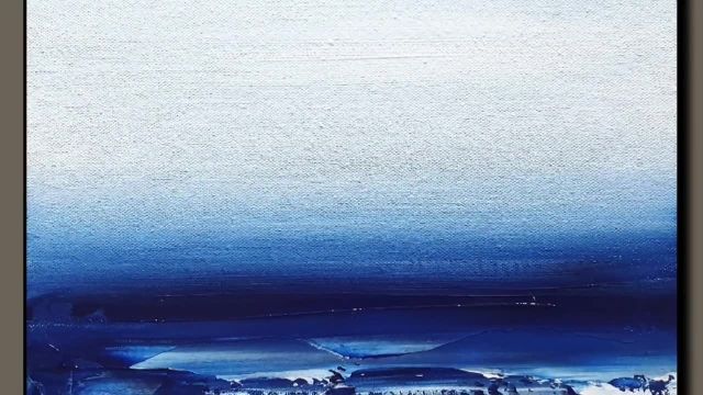 اموزش نقاشی ابستره دریا برای هنرجویان مبتدی
