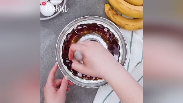 آموزش ویدیویی روش پخت پودینگ خامه و موز