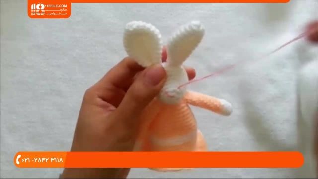 آموزش بافت عروسک خرگوش بامزه برای دختر بچه ها 